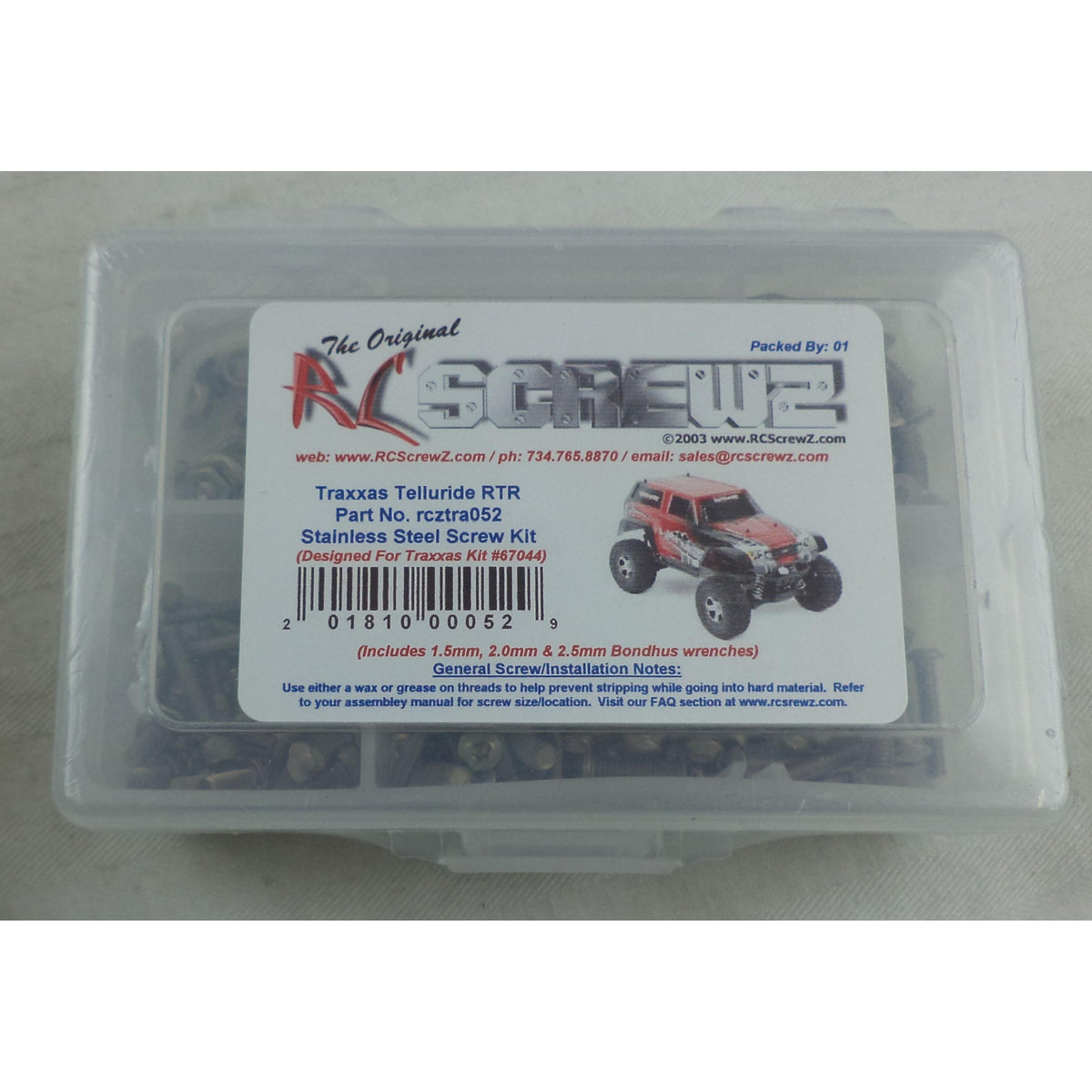 SS Screw Kit TRA Telluride 4x4