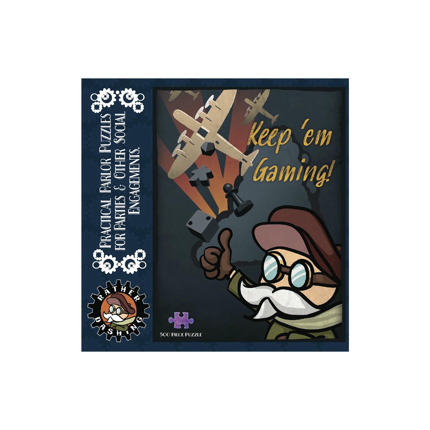 Image of Rather Dashing Games Keep 'Em Gaming 500pc Parlor Jigsaw Puzzle RDGPZ03