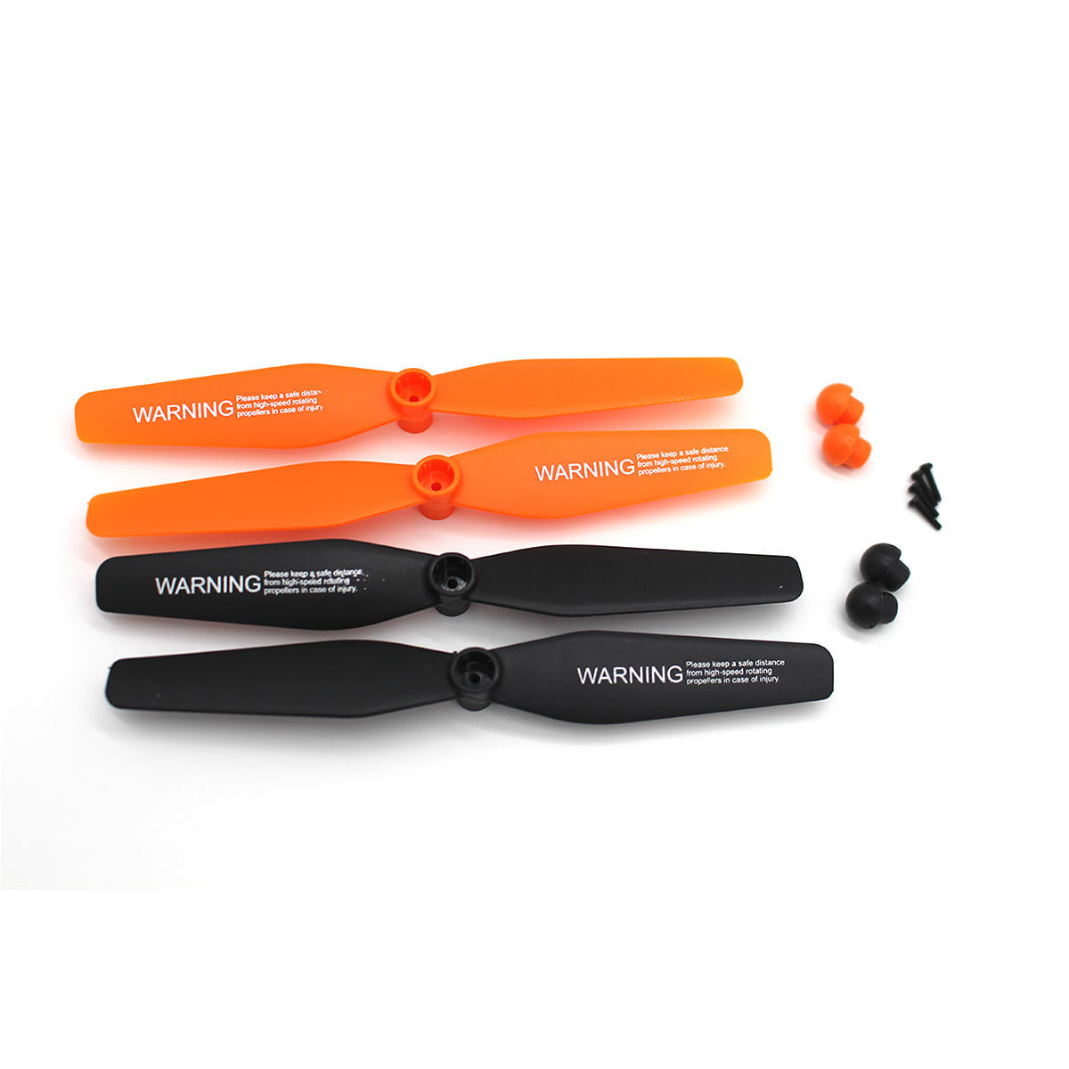 Image of Propeller Set w/Screws, Orange & Black (2ea); Stinger 3.0