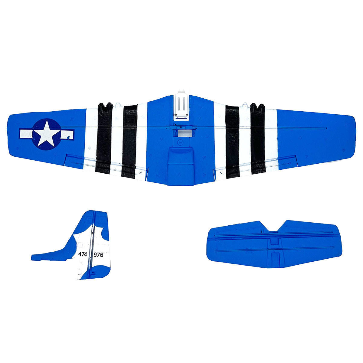 Image of Main Wing and Tail; P-51 Obsession