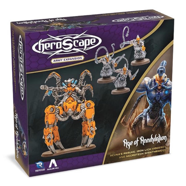 Image of Heroscape: Revna`s Rebuke - Iron Lich Viscerot and Necrotech Wraithriders Army Expansion
