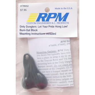 Image of RPM Dirty Danglers Bumper Accessory for RC Trucks - Burn Out Black RPM70692