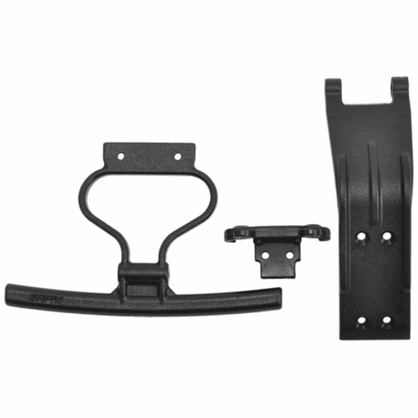 Image of RPM Black Front Bumper & Skid Plate for Losi Rock Rey 231021 RPM73662