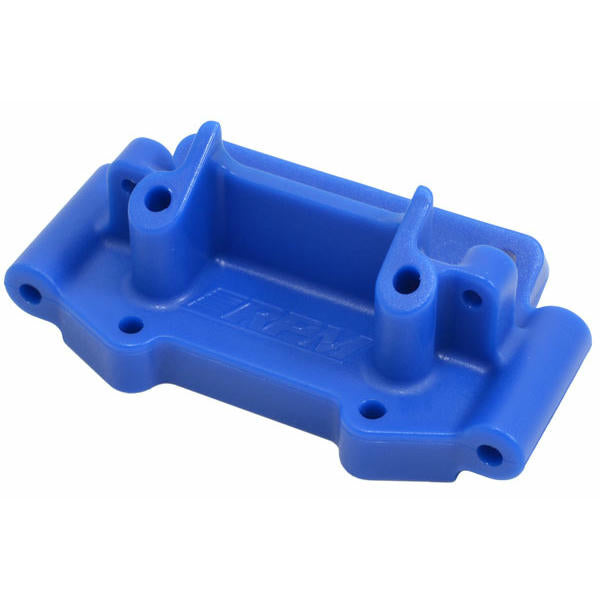 Image of Blue Front Bulkhead RPM RC Products RPM73755 fits Traxxas 2WD Stampede/Rustler