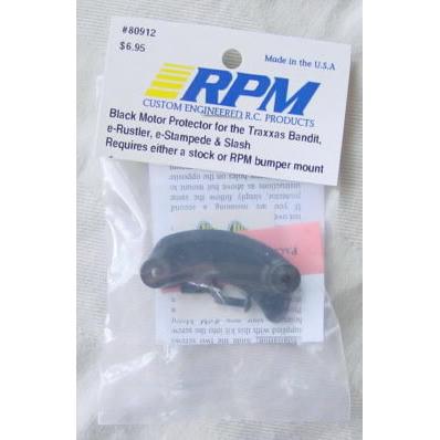 Image of RPM Black Motor Protector fits Traxxas 2WD Slash/Stampede/Rustler