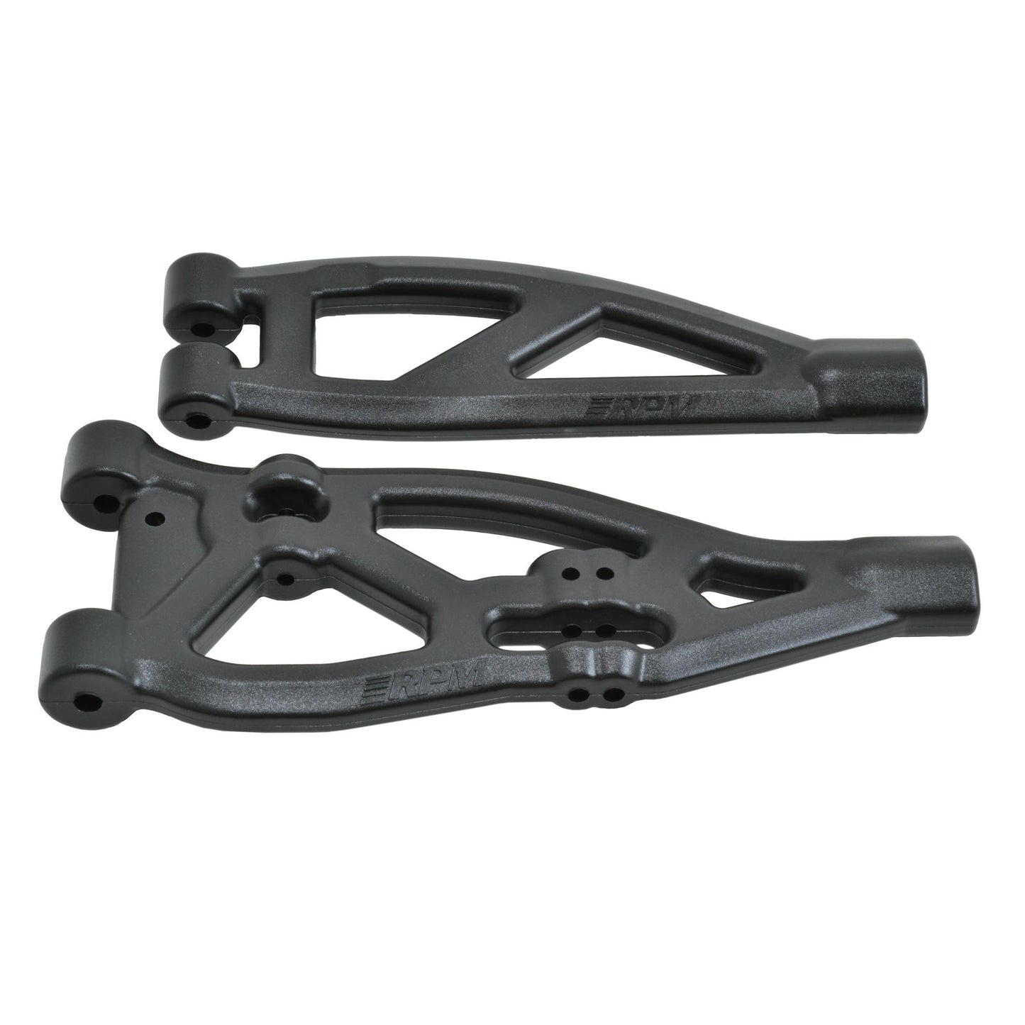 Image of RPM Black Front Suspension Arms for Arrma Kraton / Outcast/ Talion/Durango DEX8T