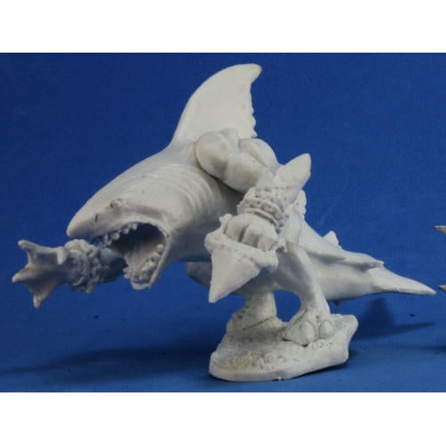 Image of Dark Heaven Bones Sharkman Karnege Gorefathom Unpainted Miniature RPR77278