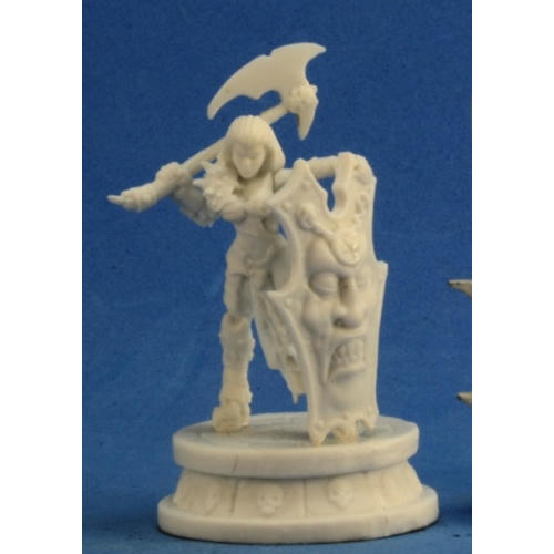 Image of Dark Heaven Bones Female AntiPaladin Unpainted Miniature by Reaper RPR77299