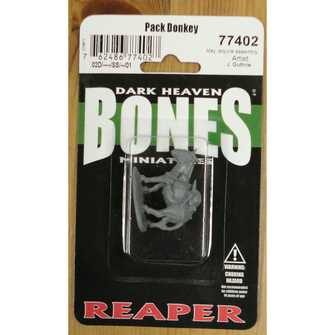 Image of Dark Heaven Bones Pack Donkey Fantasy Miniature by Reaper RPR77402