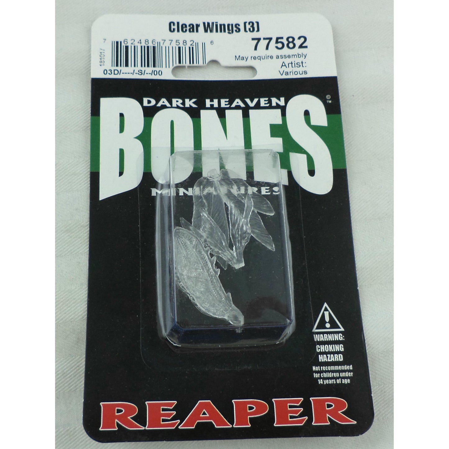 Image of Dark Heaven Bones Clear Wings (3 Sets) for Miniatures by Reaper Miniatures 77582
