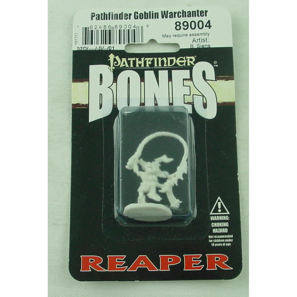 Image of Reaper Bone Pathfinder Goblin Warchanter Plastic Fantasy Miniature RPR89004
