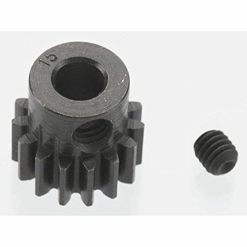 Image of Robinson Racing Blackened Steel 32P 15T 5mm Bore Pinion Gear RRP8615 (0.8M)