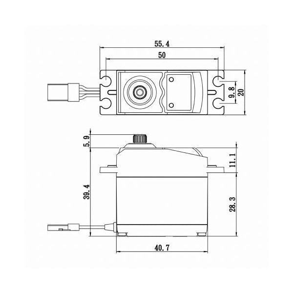 Image of Standard Digital Servo 0.19sec / 145oz @ 6.0V
