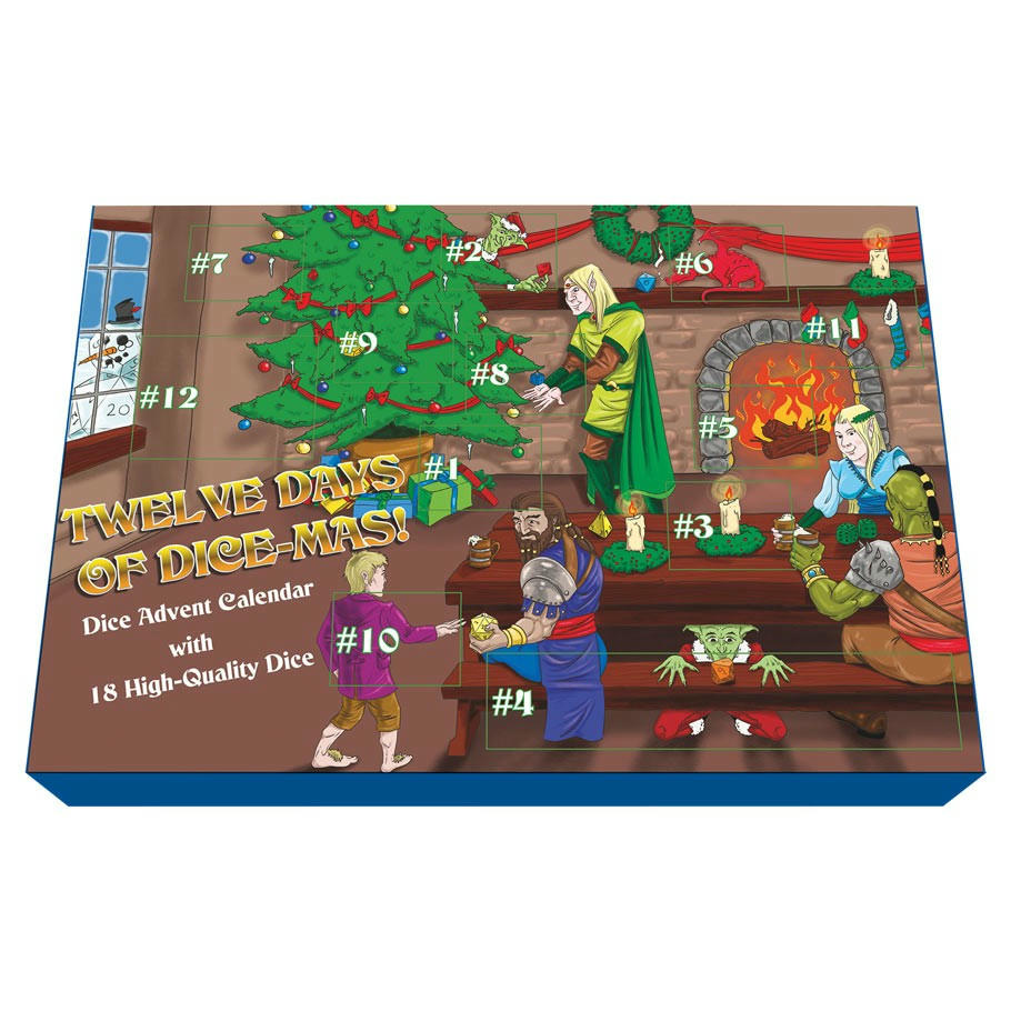 Image of 12 Days of Dice-Mas Adventure Calender by Sirius Dice (18 Dice)