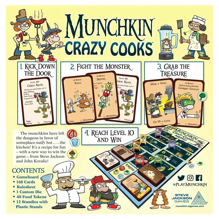 Image of Munchkin: Crazy Cooks Card Game by Steve Jackson Games SJG1567
