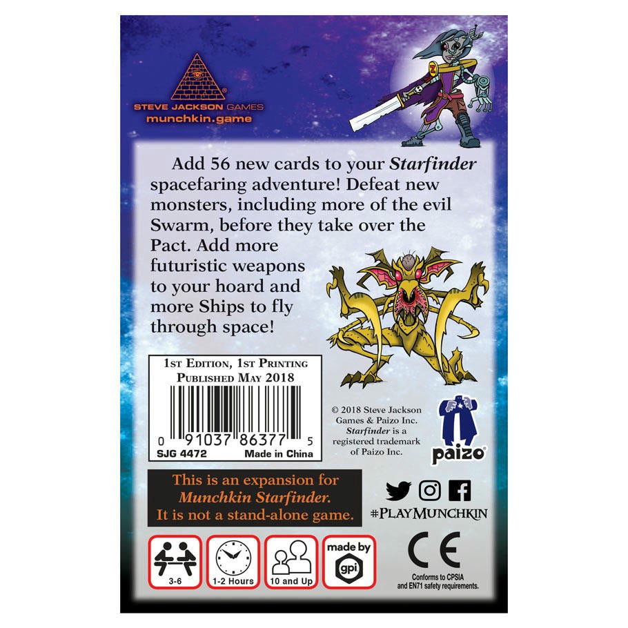 Image of Munchkin Starfinder 2: Far Out Expansion Card Game Steve Jackson Games SJG4472