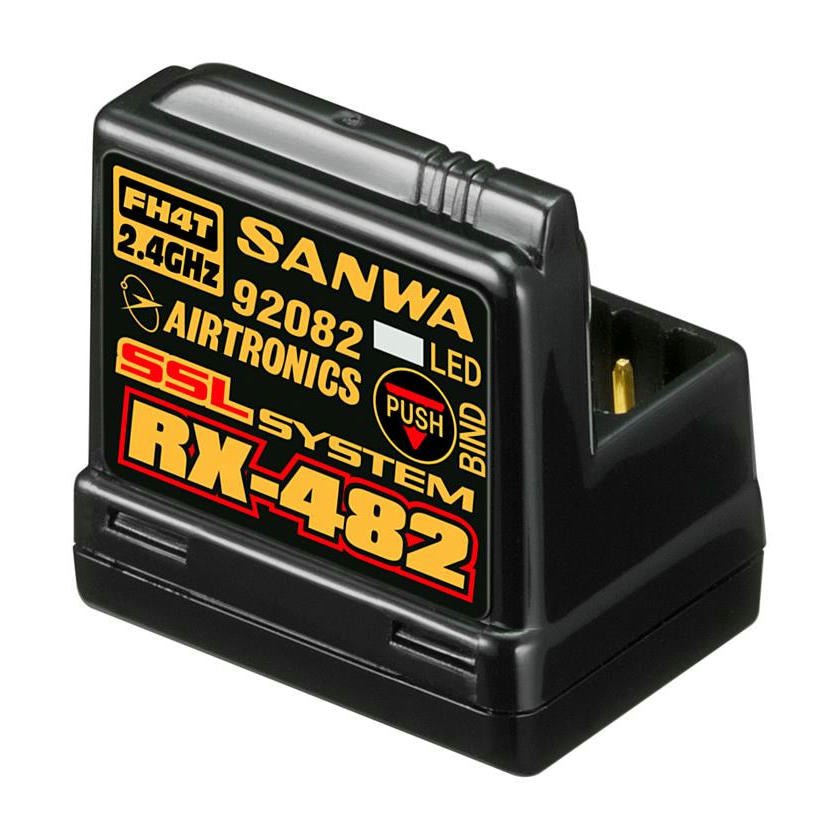 Image of Airtronics RX-482 2.4Ghz FHSS4/FH4 4-Channel Telemetry Receiver w/Built-in ANT