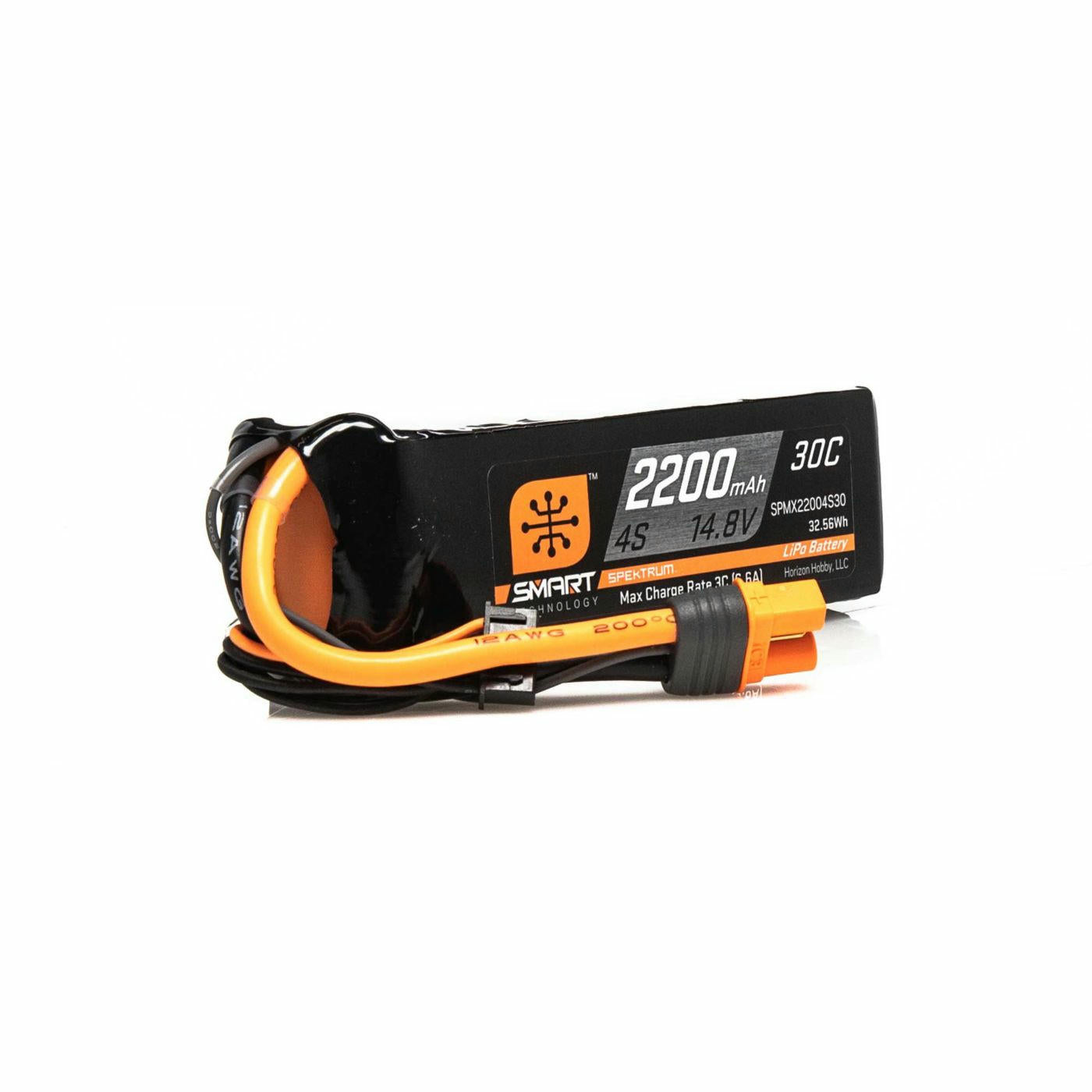 Image of Spektrum Smart 2200mAh 30C 4S 14.8V Lithium Polymer LiPo Battery w/IC3 Connector