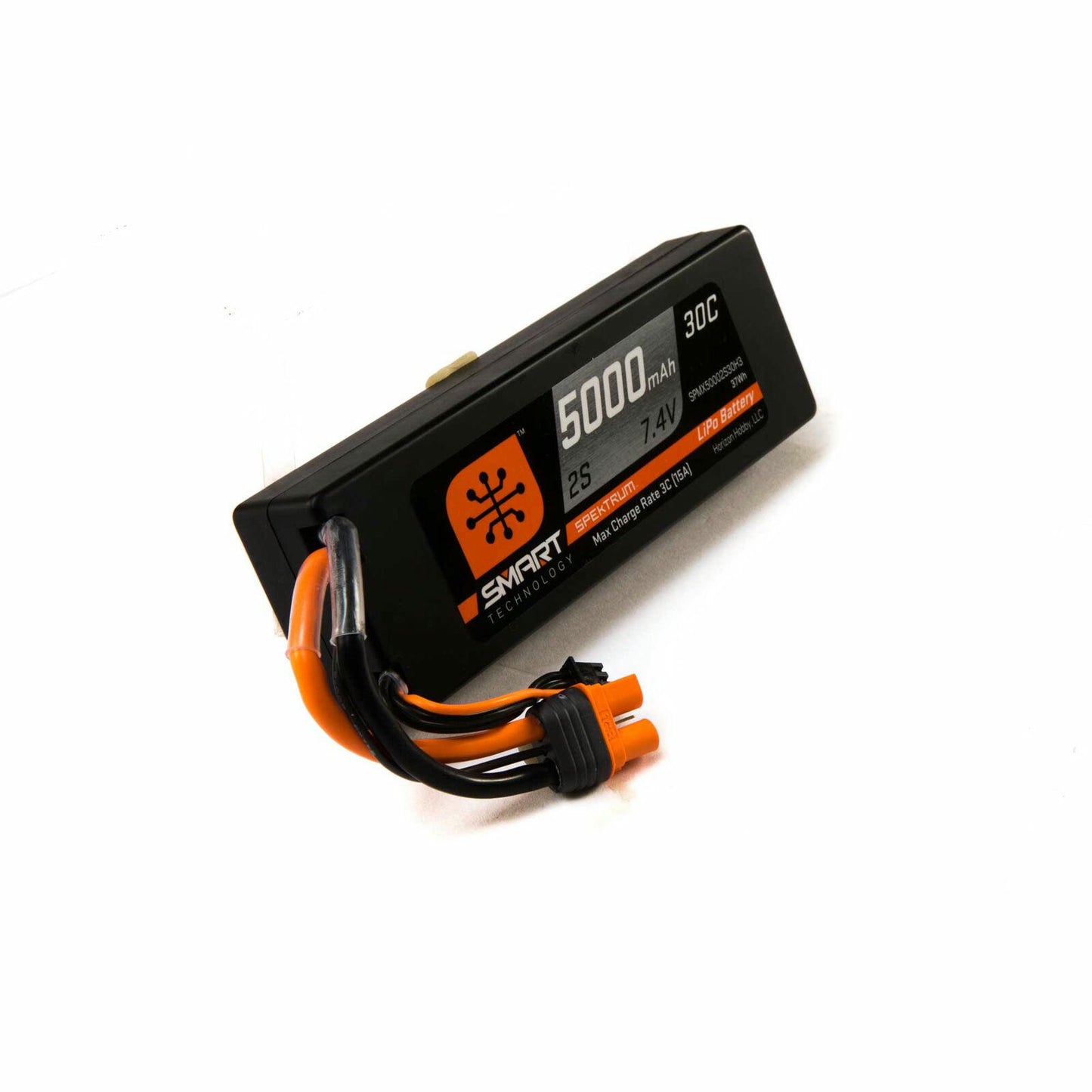 Image of Spektrum Smart 7.4V 5000mAh 2S 30C Smart LiPo Battery IC3/EC3/Hard Case