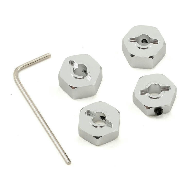 Image of ST Racing Traxxas Stampede/Rustler Silver 14mm Clamp Hex Hubs SPTST3654-14S