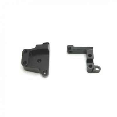 Image of Axial SCX10 II CNC Machined Black Aluminum Servo Mount Brackets SPTSTA31387BK