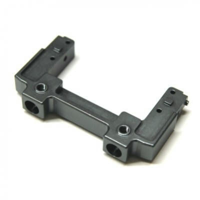 Image of Axial SCX10 II Gunetal Aluminum Rear Bumper Mount/Chassis Brace STA31393GM