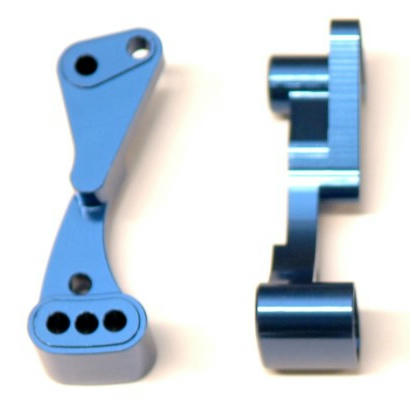 Image of Associated DR10 Drag Car Blue Aluminum Wheelie Bar Mount SPTSTC71070B