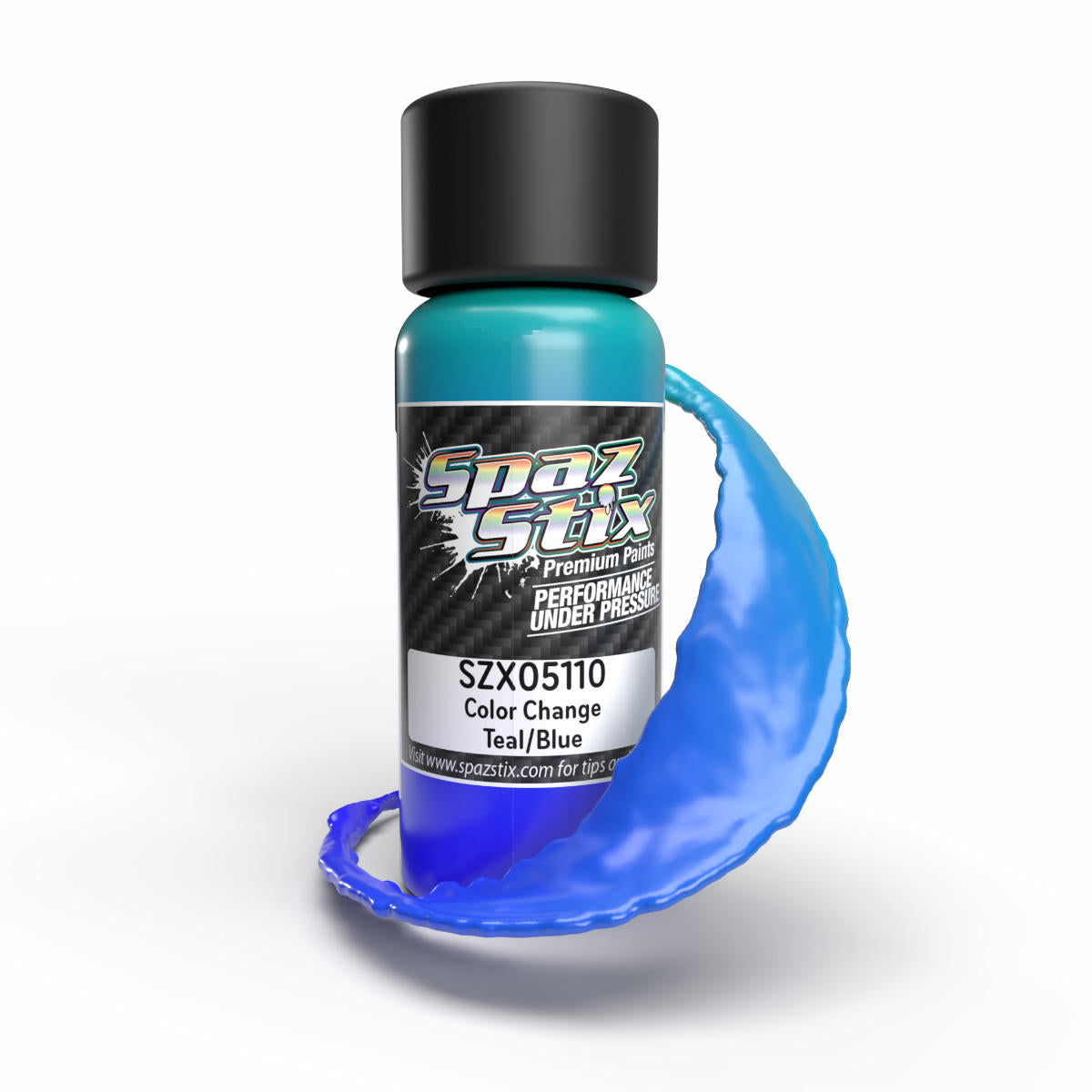 Image of Color Change Airbrush Paint, Teal/Blue, 2oz Bottle