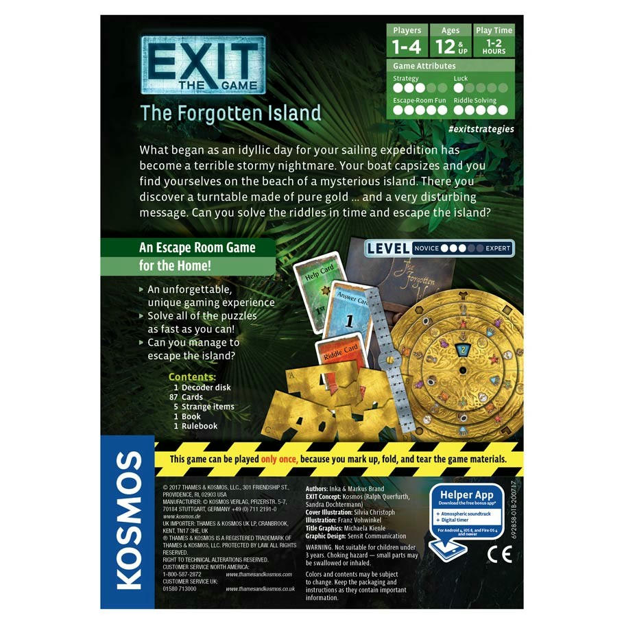 Image of Exit The Game: The Forgotten Island Escape Room Game by Kosmos TAK692858 Lvl3