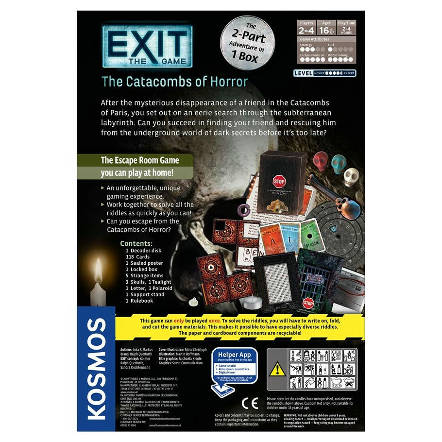 Image of Exit The Game: The Catacombs of Horror Escape Room Game by Kosmos TAK694289