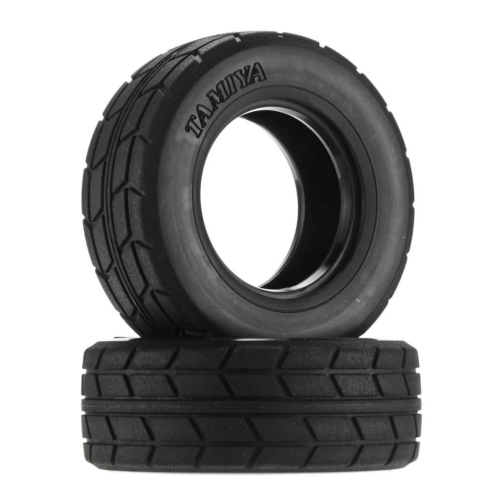 Image of TAMIYA MAN On-road Racing Truck Tires (2pcs) TT-01/TT-02 fits 51588 Wheels 51589