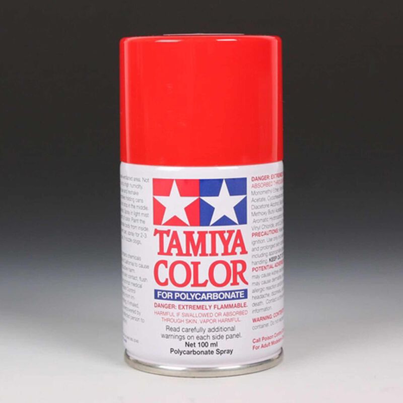 PS-34 Polycarbonate Spray Bright Red 3 oz