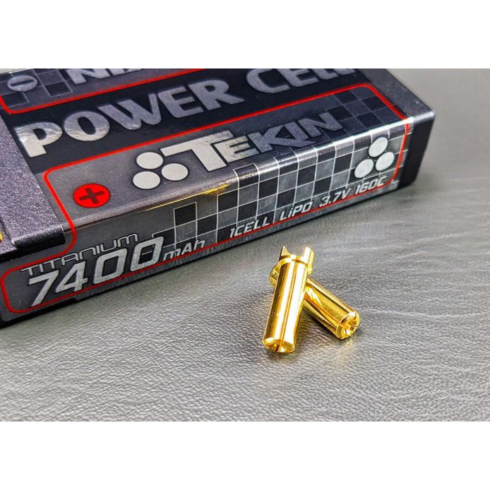 Image of 1S 7400mAh 160C 5mm Bullets Titanium LiPo