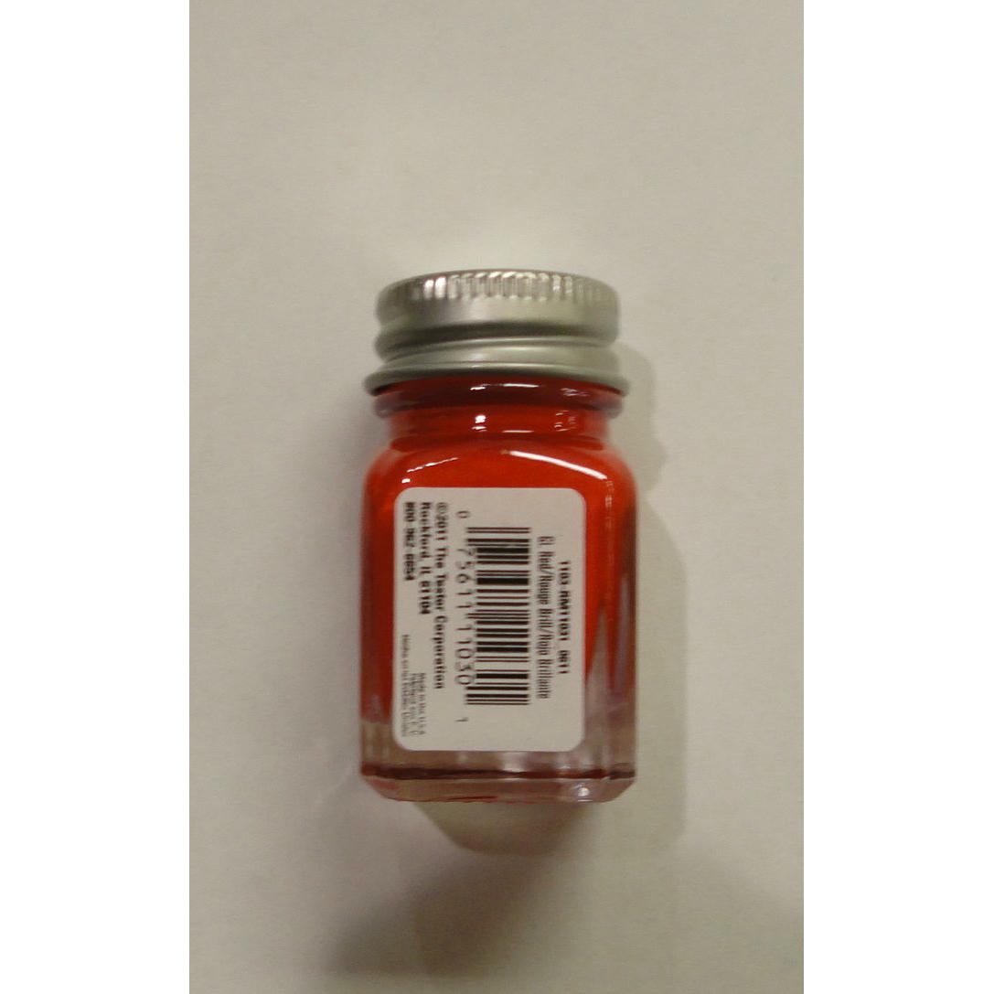 Image of Testors 1/4oz Red Enamel Model Paint TES1103TT