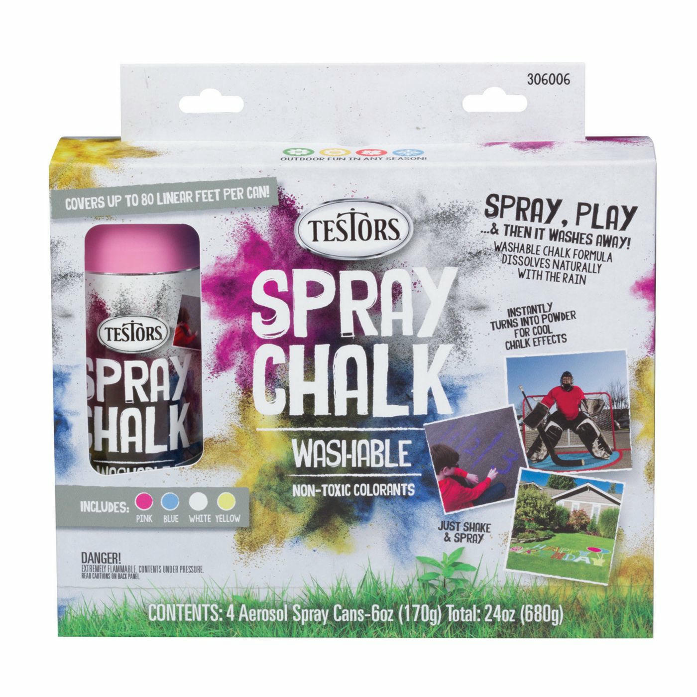Spray Chalk 4 Color Kit