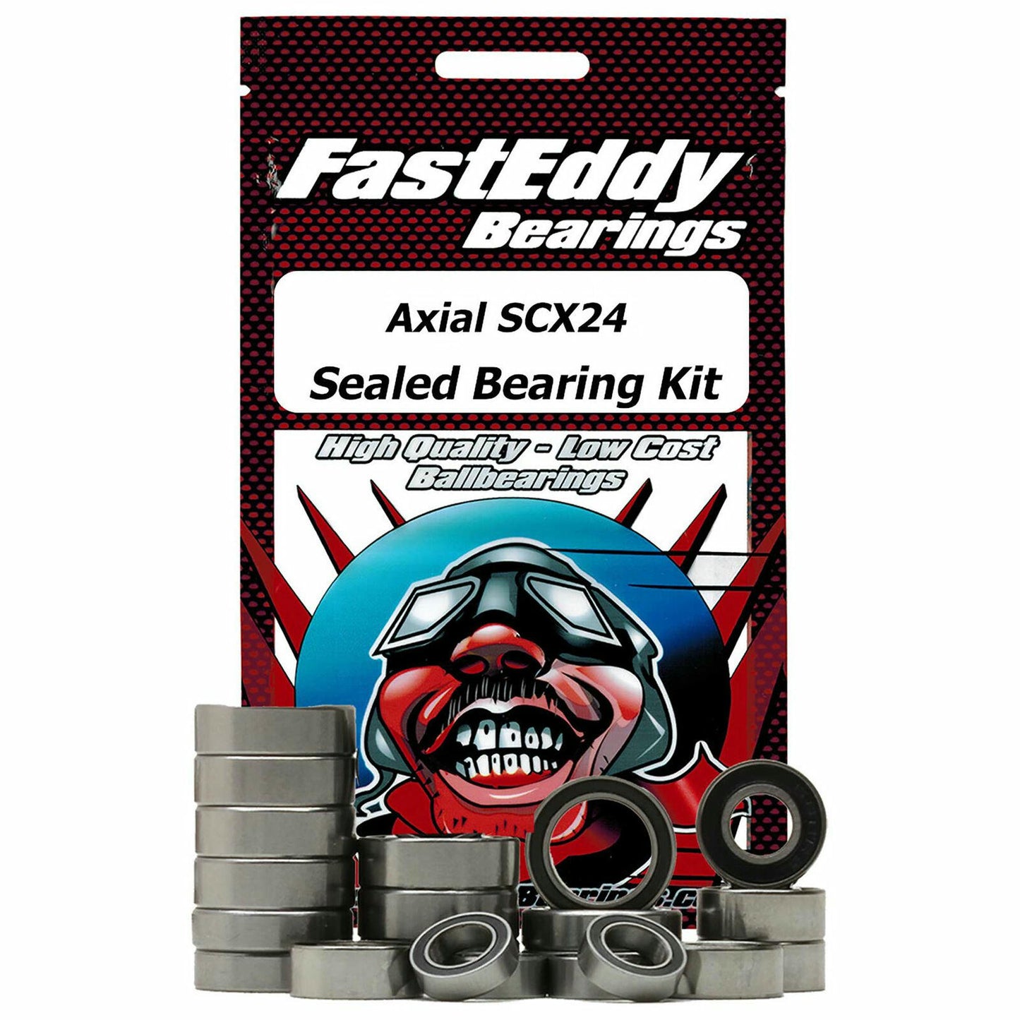 Image of Axial SCX24 Rubber Sealed Bearings Set TFE6522 Fast Eddy Bearings