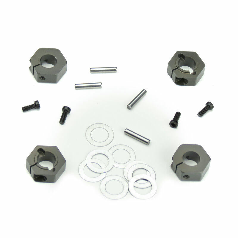 Image of Tekno M6 Driveshaft 12mm Hex wheel Adapters (2pcs) fits Slash 4x4 TKR1654X