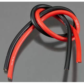Image of TQ 10 Gauge 10GA Super Flex Silicone Coated Wire (1' Red/1' Black) TQW1102