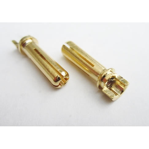Image of 4mm Male Bullets Narrow-top (pr.) Gold 18mm
