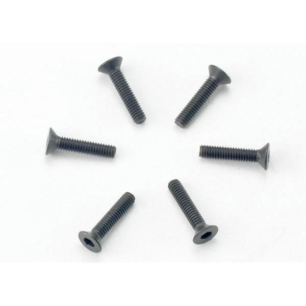 Image of 2.5x12mm Counter-Sunk machine screws (hex drive) (6) TRA2526