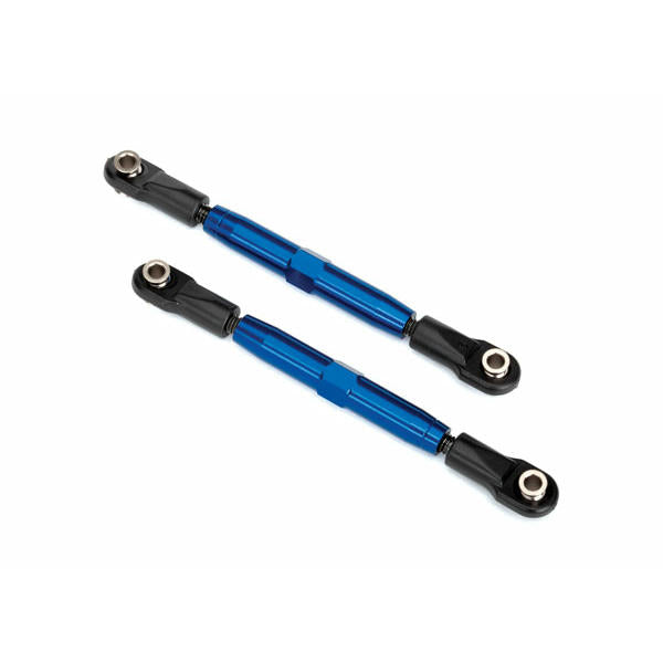 Image of Traxxas 73mm Blue Aluminum Rear Camber Link Turnbuckles TRA3644X