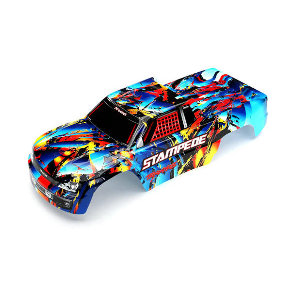 Image of Traxxas Stampede 2WD Rock and Roll Painted Lexan Truck Body TRA3648