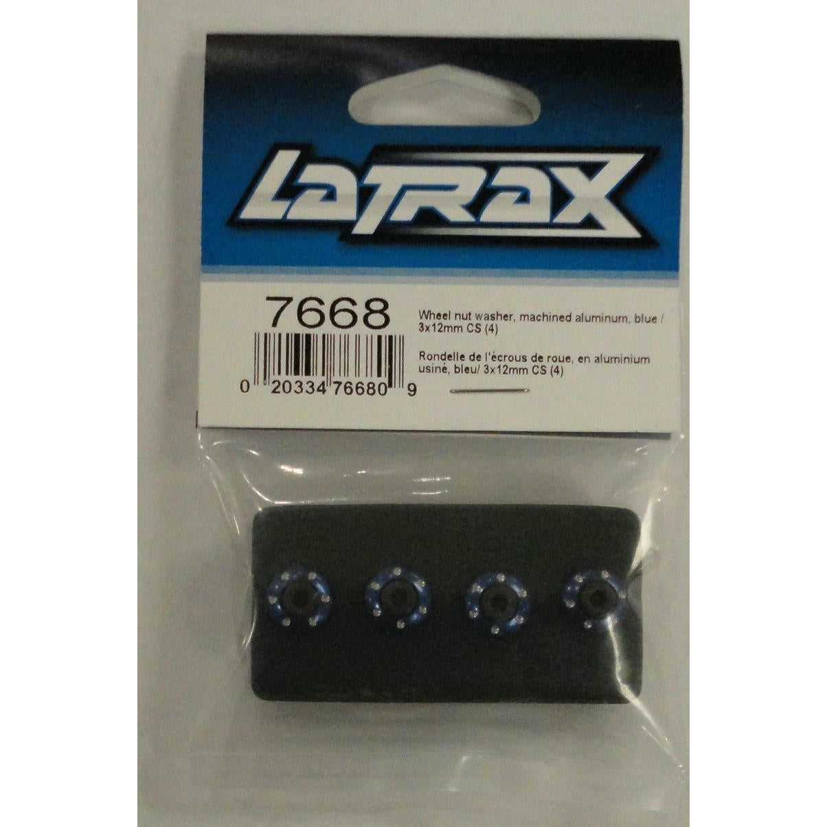 Image of LaTrax 1/18th Scale 3 x 12mm Wheel Nut Washers - Blue/Teton TRA7668