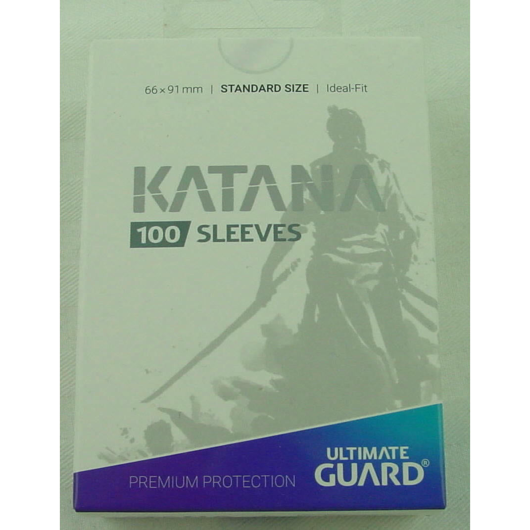 Image of Katana Transparent (Clear) Deck Protector Standard Card Sleeves (100) 66x91mm