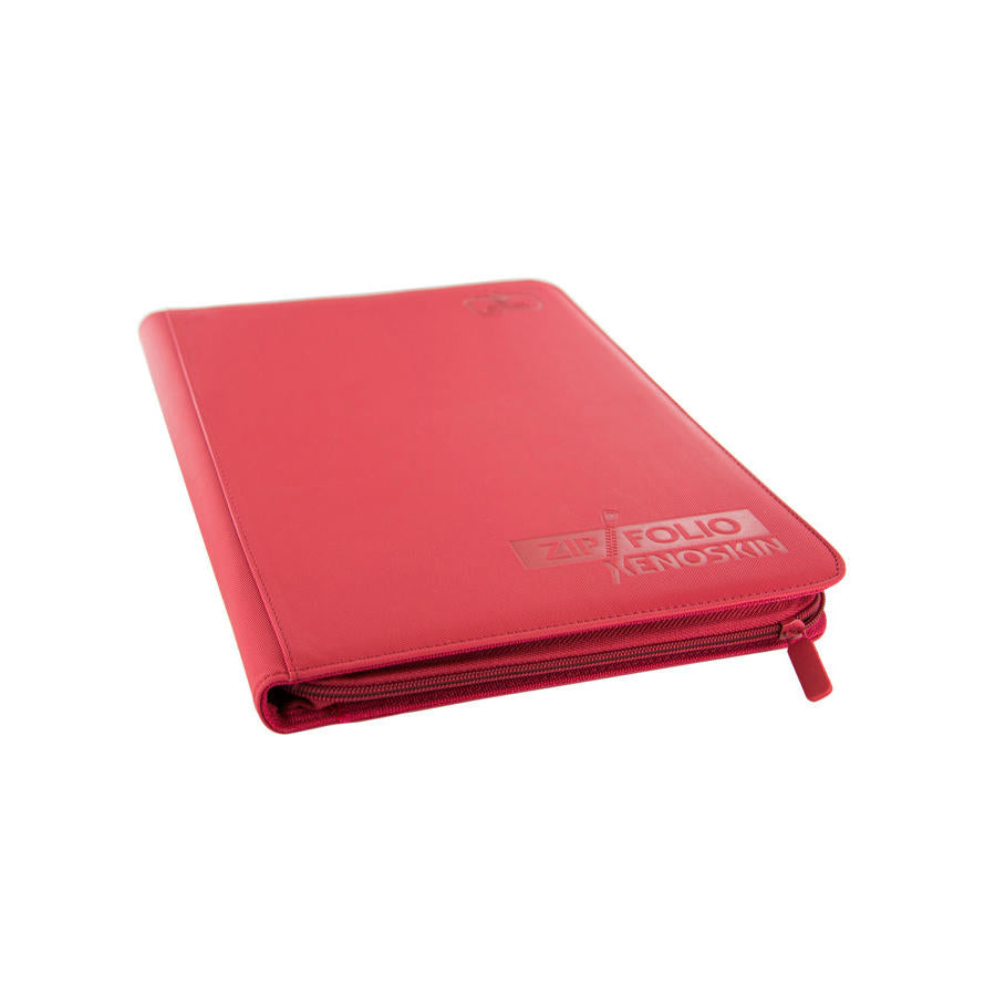 Image of Ultimate Guard Red Xenoskin 9-Pocket Card Zipfolio Binder UGD010210