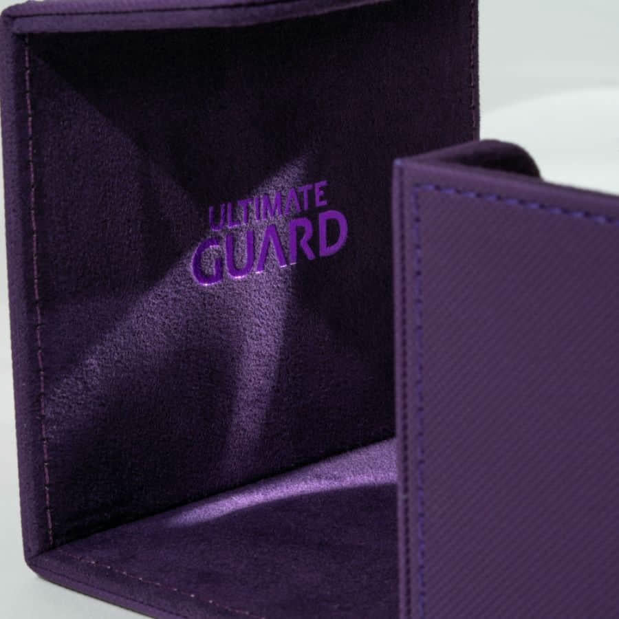 Image of Ultimate Guard Sidewinder Monocolor Purple Xenoskin 100+ Deck Box UGD011216