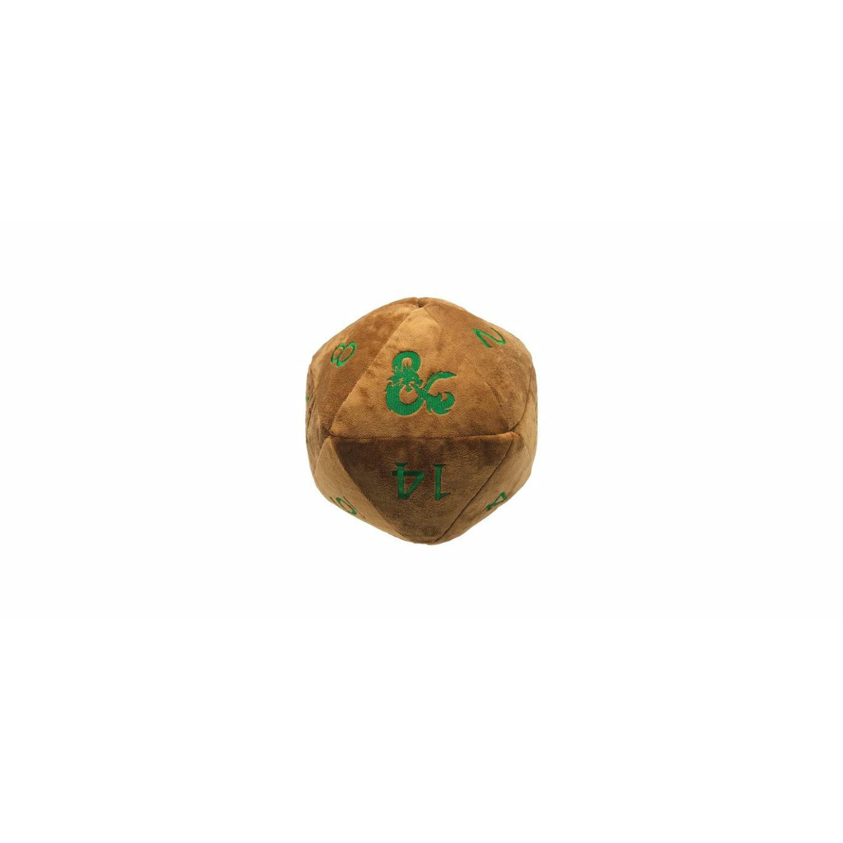 Image of Ultra Pro Jumbo d20 Copper Plush Die w/Green Markings UPI18356