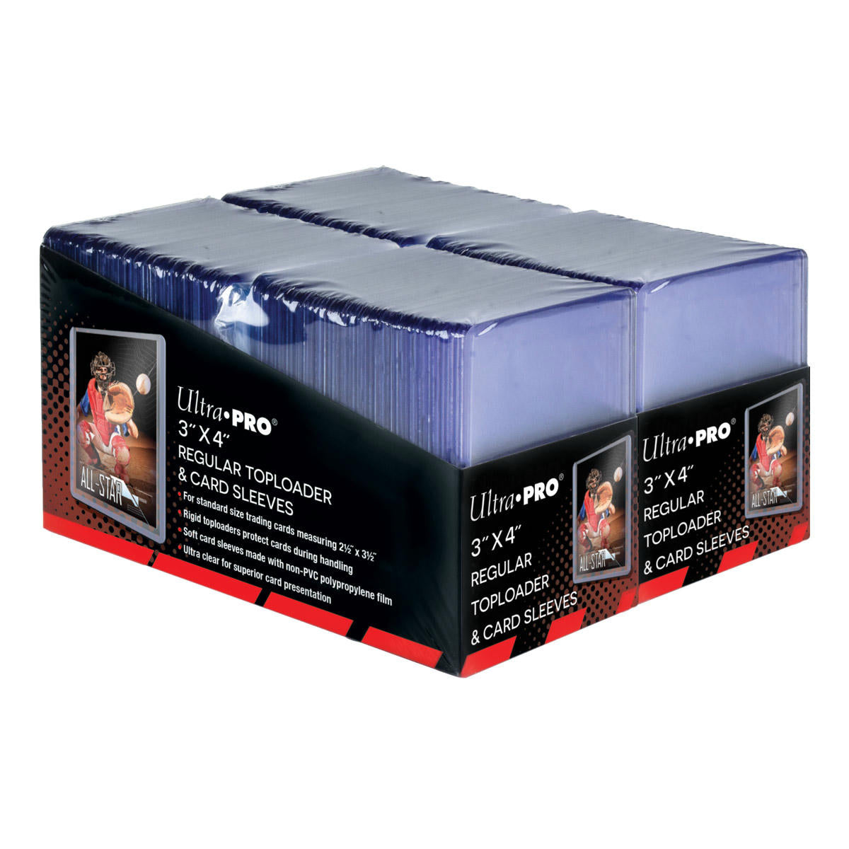 Image of Regular Toploaders 3" x 4" & Penny Sleeves (200 count retail pack)