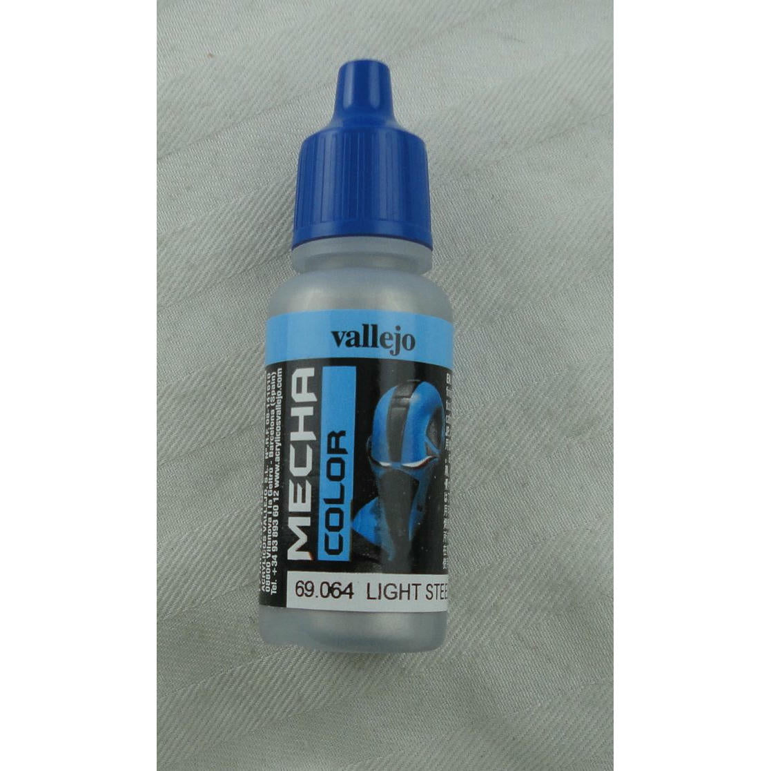 Image of Vallejo Light Steel Mecha Color Miniatures Paint 17ml VAL69064