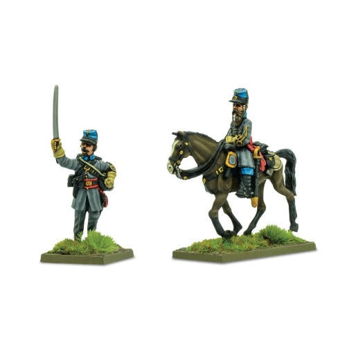Image of Black Powder: American Civil War - Confederate Officers Standing (Foot & Mounted) A